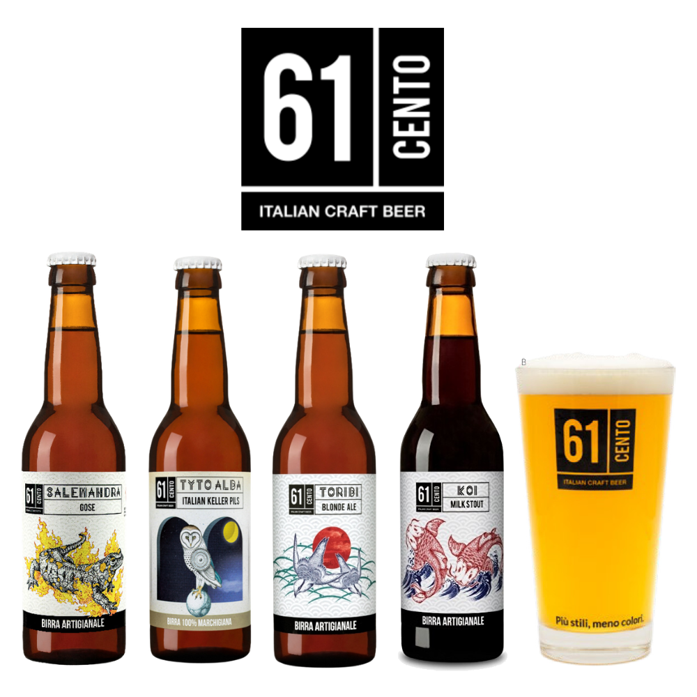 イタリア Birrificio 61cento 330ml 飲み比べ 4本セット